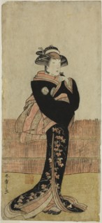 The Actor Azuma Tozo III in an Unidentified Role, early 1780s, Katsukawa Shunsho ?? ??, Japanese,