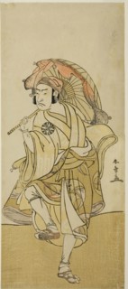 The Actor Nakamura Nakazo I as Onmaya Kisanda Disguised as the Lion Dancer Kakubei in the Play