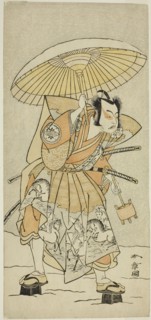 The Actor Nakamura Juzo II as Kajiwara Genta Kagetoki in the Play Izu-goyomi Shibai no Ganjitsu,