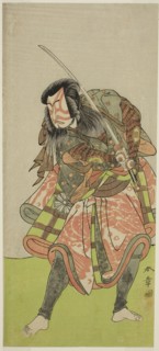 The Actor Nakamura Tomijuro I as Akushichibyoe Kagekiyo in the Play Kite Hajime Hatsugai Soga,