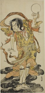 The Actor Nakamura Nakazo I as Toyose Saburozaemon Kageaki in the Play Hono Nitta Daimyojin,