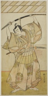 The Actor Ichikawa Danjuro V as Taira no Munekiyo (?) from the Play Kitekaeru Nishiki no Wakayaka