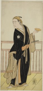 The Actor Ichikawa Yaozo III as Oboshi Yuranosuke in the Play Kanadehon Chushingura, Performed at