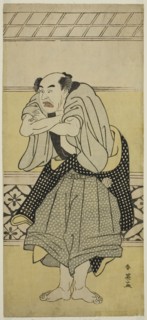The Actor Asao Tamejuro I as Drunken Gotobei in the Play Yoshitsune Koshigoe Jo, Performed at the