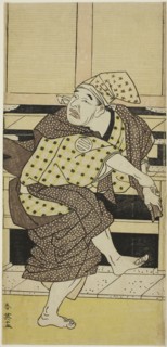 The Actor Asao Tamejuro I as Drunken Gotobei Doing a Sambaso Dance (Goto Sambaso), in Act Three of