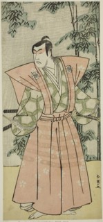 The Actor Matsumoto Koshiro IV as Hatakeyama Shigetada Disguised as Honjo Soheiji (?) in the Play