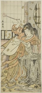 The Actor Segawa Kikunojo III as the Dragon Maiden Disguised as Osaku in the Play Sayo no Nakayama