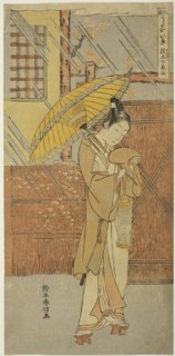 Night Rain of Genjo (Genjo no yau), from the series Parodies of Eight Scenes from Noh Chants (Furyu