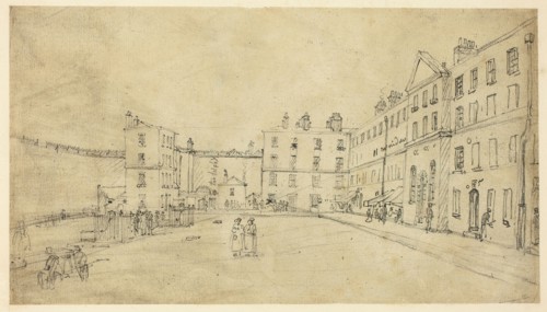 Study for King’s Bench Prison, from Microcosm of London, c. 1808, Augustus Charles Pugin (English,