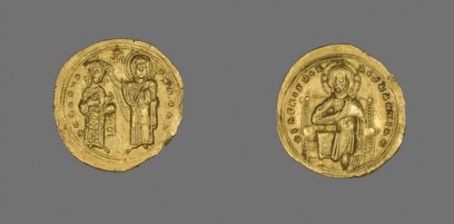 Histamenon (Coin) of Romanus III Argyrus with Christ Enthroned, 1028/34, Byzantine, minted in