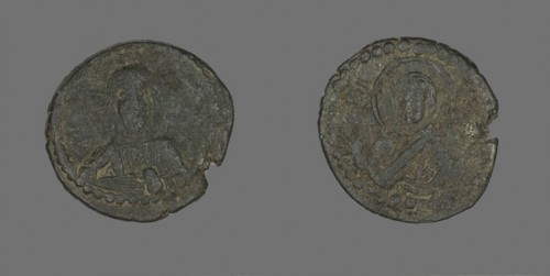 Anonymous Follis (Coin), Attributed to Constantine IX, AD 1042/1055, Byzantine, Greece, Bronze,