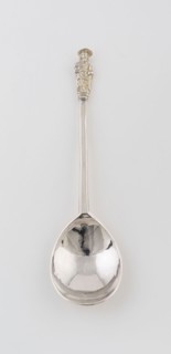 Apostle Spoon: St. Simon Zelotes, 1637/38, London, England, London, Silver, figure gilded, 19.8 x 5