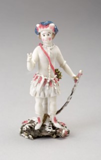 Hunter, 1750/99, Nevers, France, Glass, lampwork (verre de Nevers), metal armature, H. 12.7 cm (5