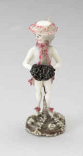 Man Holding a Black Muff, 1750/99, Nevers, France, Glass, lampwork (verre de Nevers), metal