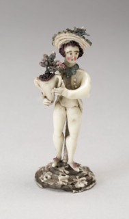 Boy with a Vase, Late 18th century, Nevers, France, Glass, lampwork (verre de Nevers), metal