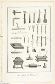 Wood Engraving, Tools, from Encyclopédie, 1762/77, A. J. Defehrt (French, active 18th century),