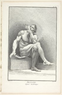 Design: Academic Figure, from Encyclopédie, 1762/77, A. J. Defehrt (French, active 18th century),