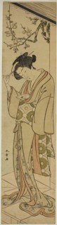 Woman on a Veranda About to Open a Love-letter, mid–late 1770s, Katsukawa Shunsho ?? ??, Japanese,