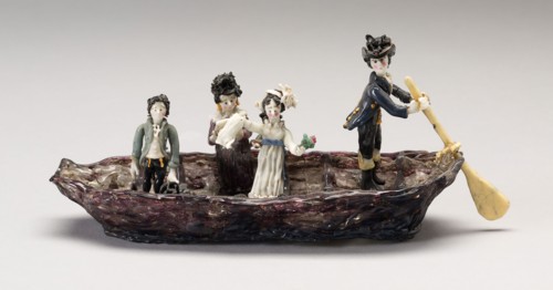 The Boating Party, Early to mid 19th century, Nevers, France, Glass, lampwork (verre de Nevers),