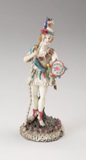 Soldier, 1700/50, Nevers, France, Glass, lampwork (verre de Nevers), metal armature, H. 12.1 cm (4