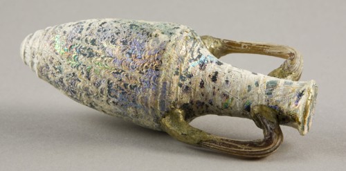 Amphora (Storage Jar), 2nd/1st century BC, Eastern Mediterranean, Egypt, Glass, 13.7 × 6 × 6 cm (5
