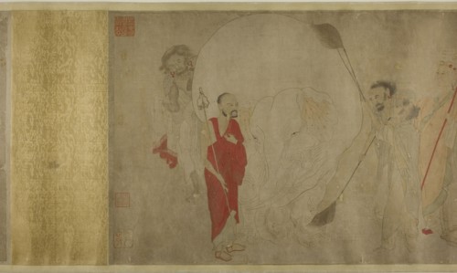 Washing the White Elephant, Ming dynasty (1369–1644), late 16th century, Artist unknown (after