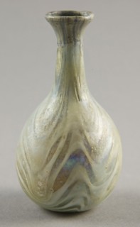 Bottle, 1st century BC, Roman, Levant or Syria, Syria, Glass, blown technique, H. 9.2 cm (3 5/8 in