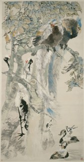 The Five Virtues, Qing dynasty (1644–1911), 1895, Ren Yi [zi Bonian], Chinese, 1840-1895, China,