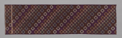 Fragment (From Obi), Meiji period (1868–1912), 1875/1900, Japan, 257.5 x 70.3 cm (101 3/8 x 27 5/8