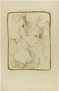 Bust of Mademoiselle Marcelle Lender, 1895, Henri de Toulouse-Lautrec, French, 1864-1901, France,