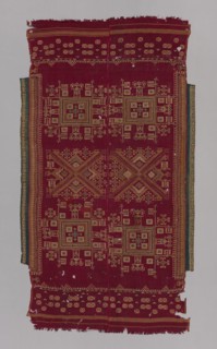 Cover, 19th Century, Turkey (Provincial), Turkey, Cover, red, wool, hand woven and embroidered, 204