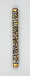Shaft of a Column, 1175/1200, German, Rhineland, Rhineland, Gilt bronze, champlevé enamel, H: 18.3