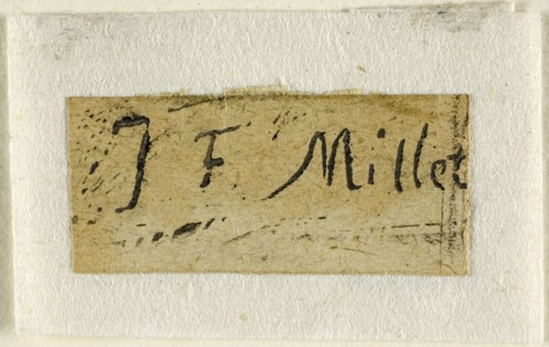 Signature Fragment from the Shepherdess, n.d., Jean François Millet (French, 1814-1875), printed by