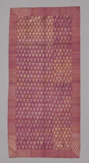 Sari, Late 19th century, India, India, Red silk and gold, 289.7 x 140.8 cm (114 x 55 3/8 in.)