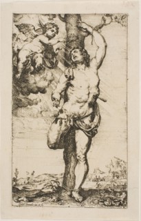 Saint Sebastian Crowned by an Angel, n.d., Willem Panneels, Flemish, 1600-after 1632, Flanders,