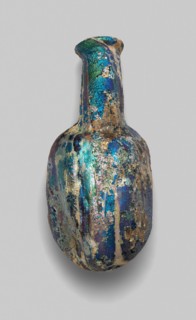 Bottle, 2nd/3rd century AD, Roman, Levant or Syria, Syria, Glass, blown technique, H. 8 cm (3 1/8