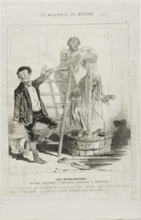 The Hydropaths: Second Treatment (plate 2), 1843, Charles Émile Jacque, French, 1813-1894, France,