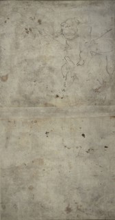 Sketch of Joseph Holding the Christ Child, c. 1750, Giovanni Antonio Guardi, Italian, 1699-1760,