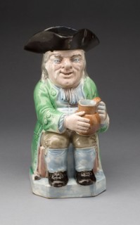 Toby Jug, 1780/90, England, Staffordshire, Staffordshire, Lead-glazed earthenware, H. 24.8 cm (9