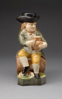 Toby Jug, 1780/90, England, Staffordshire, Staffordshire, Lead-glazed earthenware, H. 25.4 cm (10