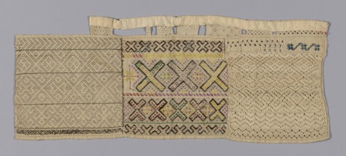 Sampler, 19th century, Spain, 48.6 x 20.3 cm (19 1/8 x 8 in.)