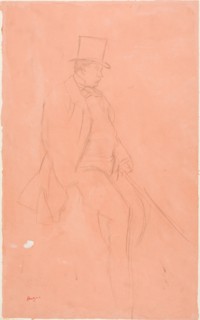 Gentleman Rider, 1866/70, Edgar Degas, French, 1834-1917, France, Graphite, with traces of brush