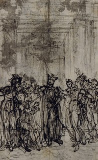 Study for Vignette in Jean François Marmontel’s Contes Moraux, c. 1765, Hubert François Gravelot,