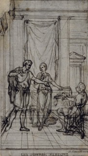 Study for Vignette in Jean François Marmontel’s Contes Moraux, c. 1763, Hubert François Gravelot,