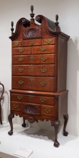 High Chest of Drawers, 1750/60, American, 18th century, Philadelphia, Philadelphia, Mahogany,