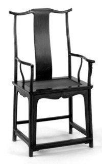 Yoke-Back Armchair, Late Ming or early Qing dynasty, 17th century, China, Huanghuali wood with pine