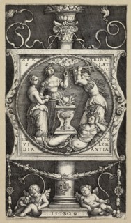 Bookplate of Willibald Pirckheimer, 1529, Master I.B. (possibly Georg Pencz, German, c. 1500-1550),