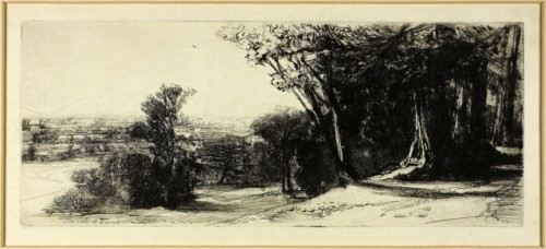 Early Morning, Richmond Park, 1859, Francis Seymour Haden, English, 1818-1910, England, Etching and