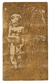 Oviri, 1894, Paul Gauguin, French, 1848-1903, France, Wood-block print, printed twice in