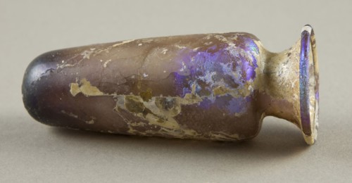 Bottle, 2nd/3rd century AD, Roman, Levant or Syria, Syria, Glass, blown technique, 9.5 × 3.8 × 3.8
